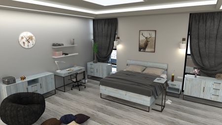 Rendu 3D de meubles - Partage de conception de situation de mobilier de rendu 3D